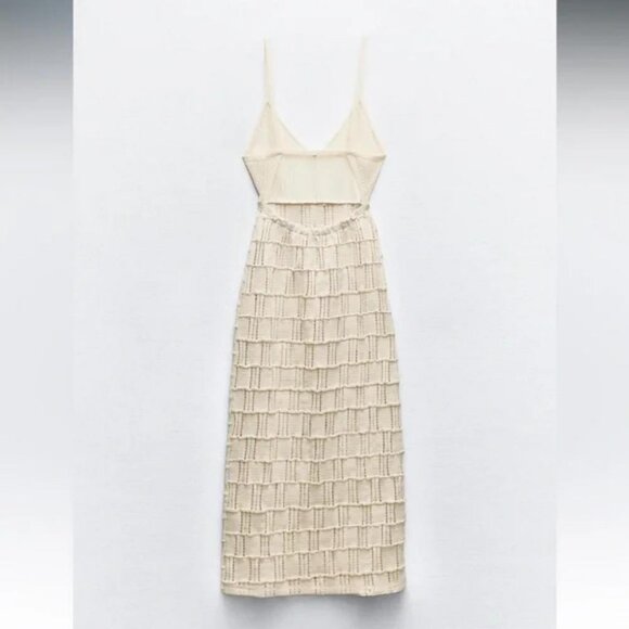 ZARA COMBINATION CROCHET DRESS - Picture 5 of 5